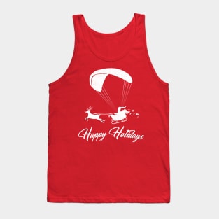 Happy Holidays - Paragliding Santa Tank Top